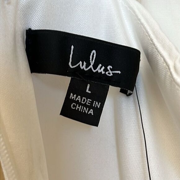Lulu’s White Divine Darling Skater Dress L - Picture 6 of 13